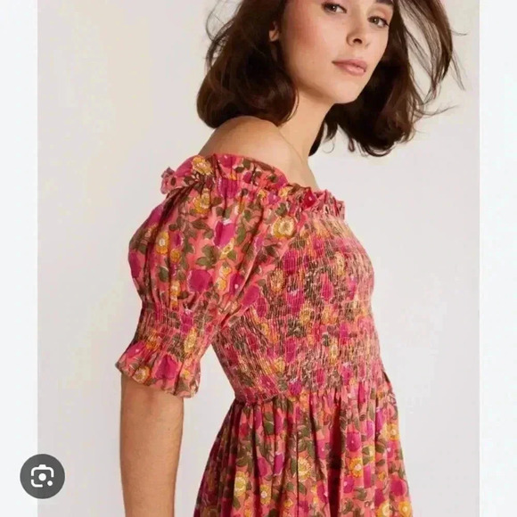 NEW Mille Kiki Floral Mini Dress Passionfruit size Medium - Picture 2 of 10